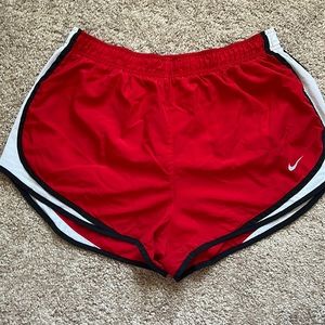 Red white and black bike dri-fit shorts women’s size XL